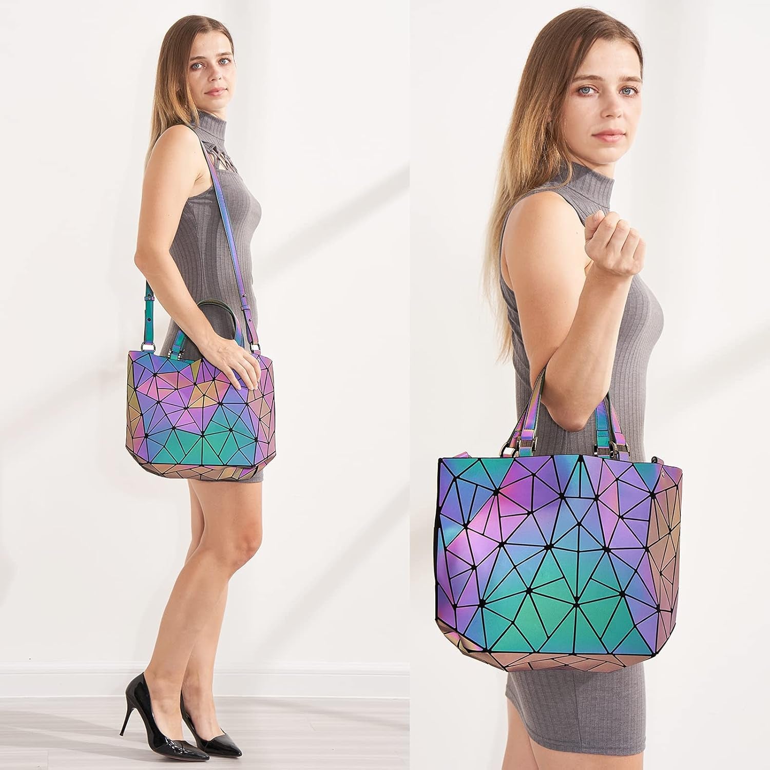 Fador Geometric Glow Shoulder Bag.
