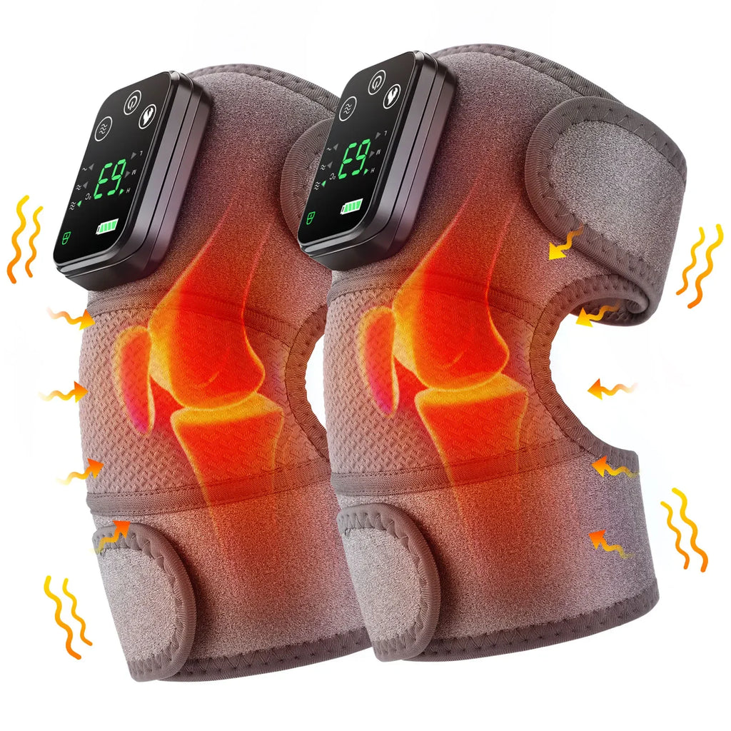 in-1 Electric Heated Knee & Joint Massager – Vibration & Hot Compress.